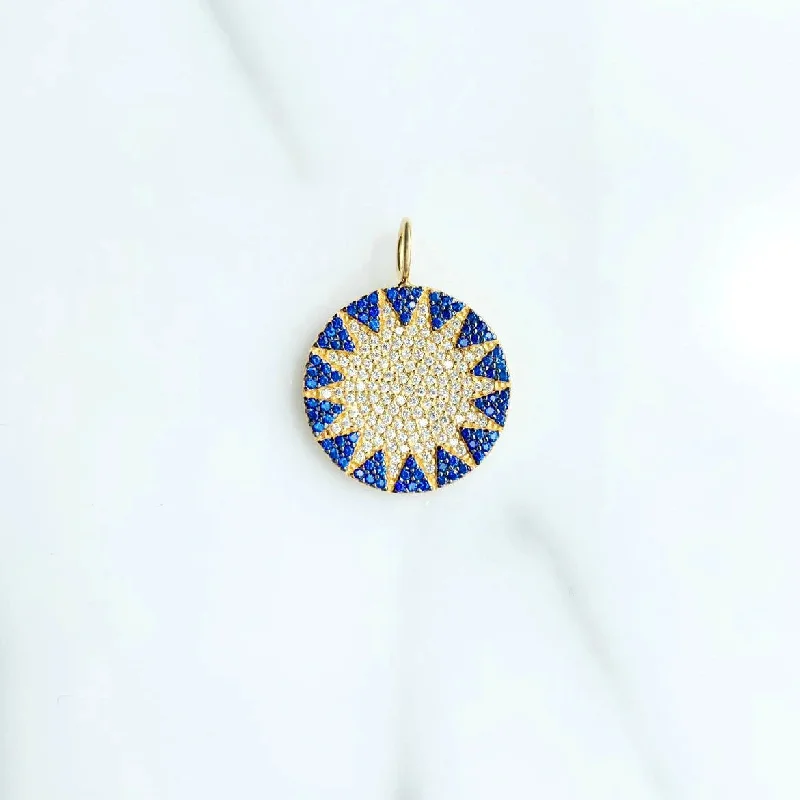 Navy Big Sun Charm