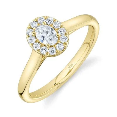 0.30CT-CTR(OVAL) 0.17CT-SIDE DIAMOND ENGAGEMENT RING