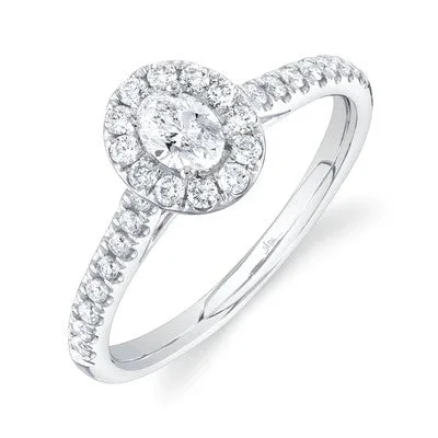 0.30CT-CTR(OVAL) 0.32CT-SIDE DIAMOND ENGAGEMENT RING