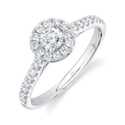 0.30CT-CTR(ROUND) 0.32CT-SIDE DIAMOND ENGAGEMENT RING