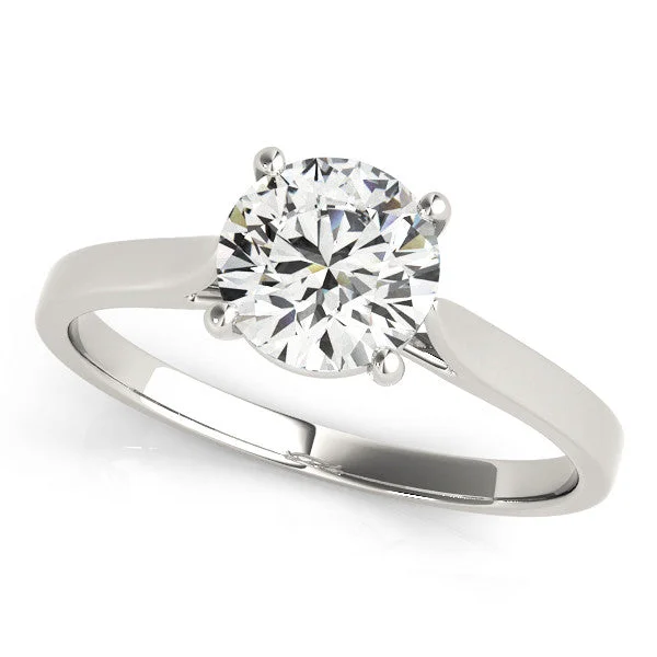 14k Gold Round Solitaire Engagement Ring