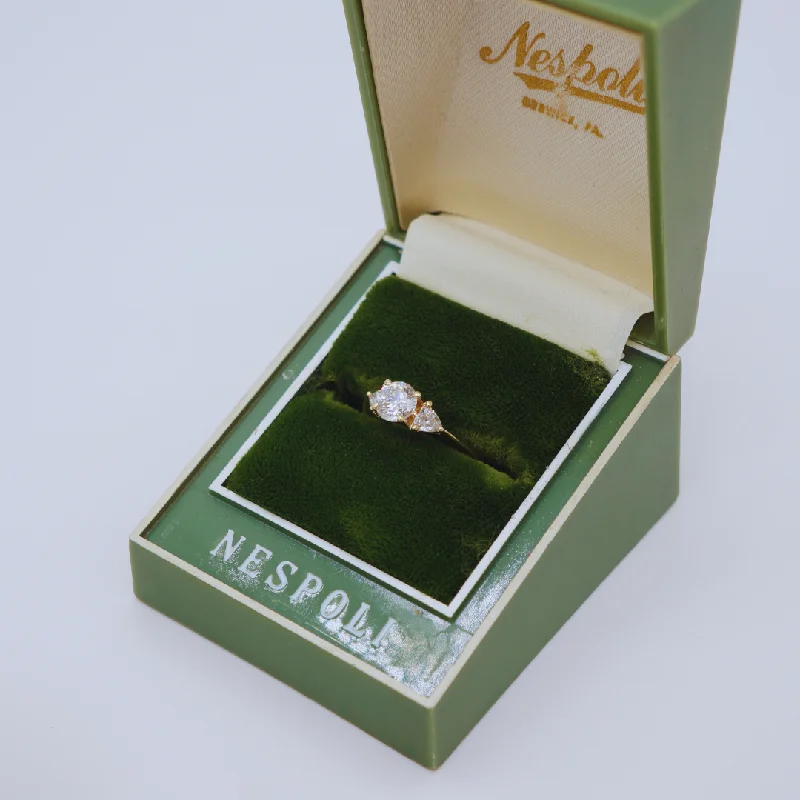 14k Yellow Gold .87ct Engagement Ring