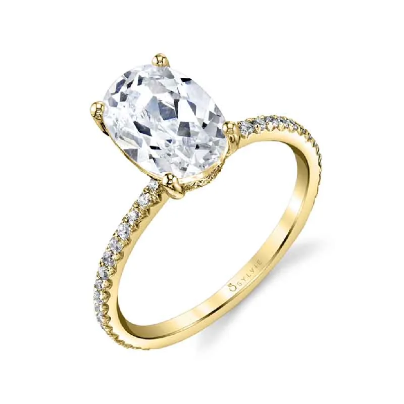 14K Yellow Gold 'Maryam' Classic Diamond Engagement Ring