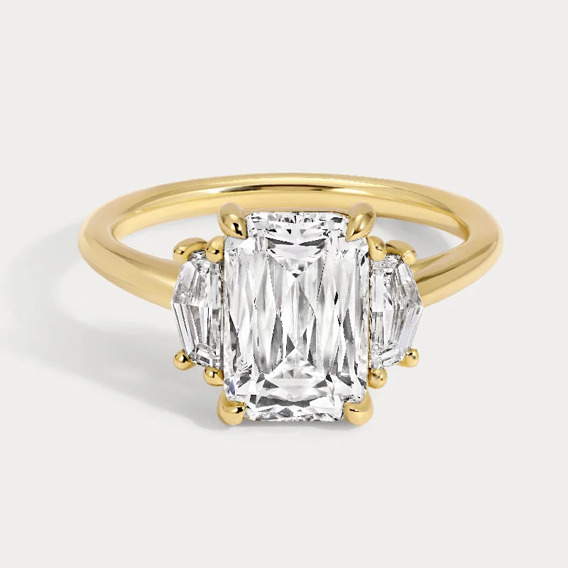 Addison - 3.09ct Criss Cut Lab Grown Diamond Ring