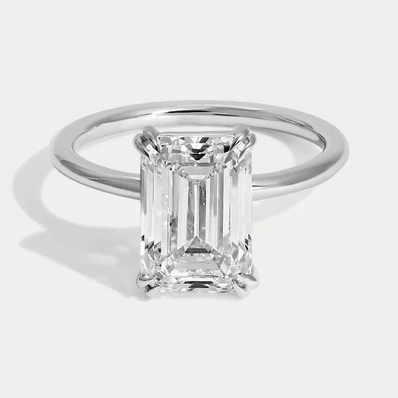 Blake - 3.58ct Emerald Cut Lab Grown Diamond Ring