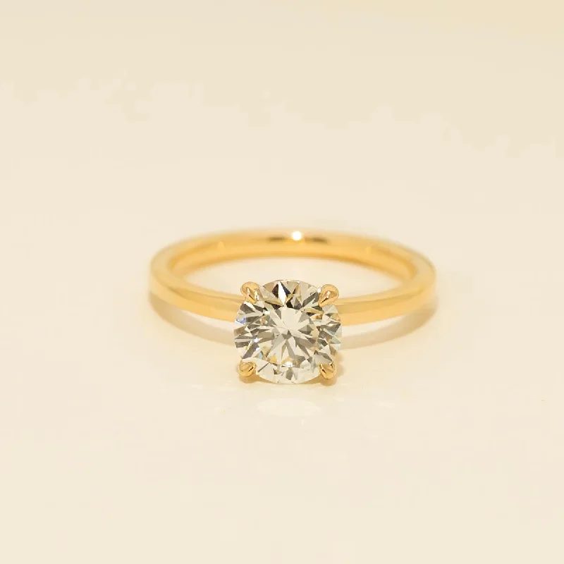 Diamond Solitaire Engagement Ring in 18kt Yellow Gold (1 1/2ct)