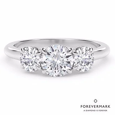 Forevermark Journey Three Stone Diamond Ring in Platinum (1ct tw)