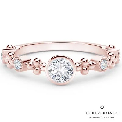 Forevermark Tribute Collection Feminine Diamond Ring in 18kt Rose Gold (1/3ct tw)