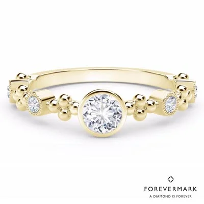 Forevermark Tribute Collection Feminine Diamond Ring in 18kt Yellow Gold (1/3ct tw)