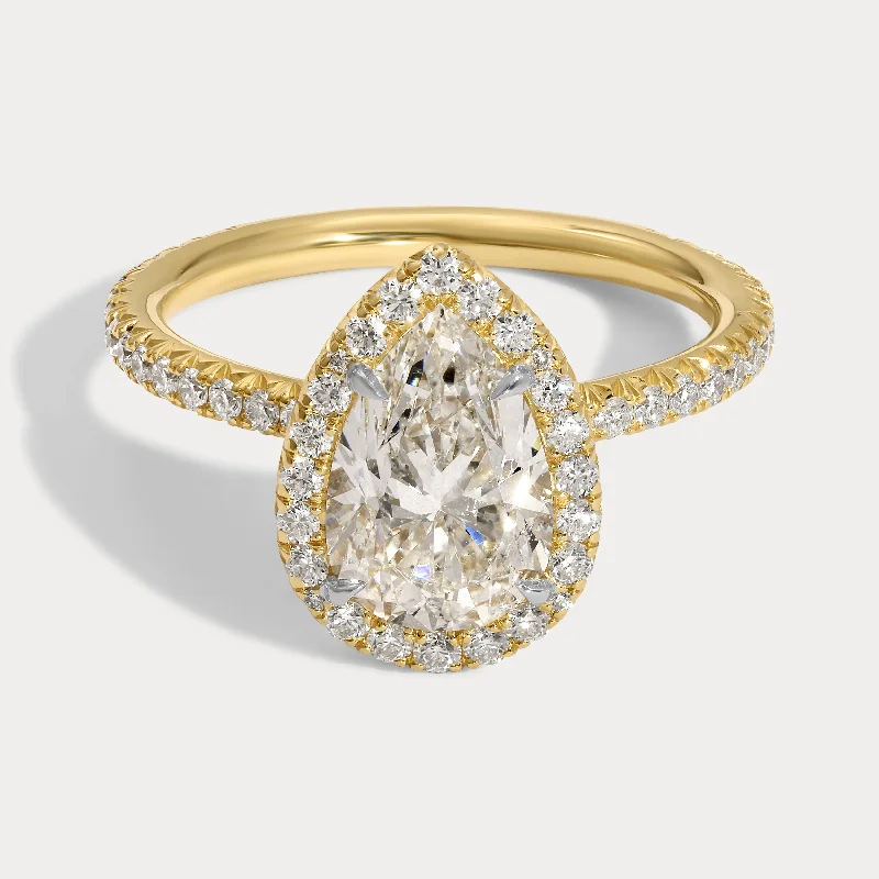 Frasier - 1.63ct Natural Pear Brilliant Diamond Ring