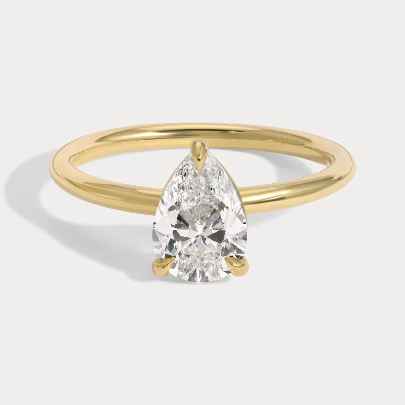 Harper - 1.21ct Pear Brilliant Natural Earth Diamond Ring