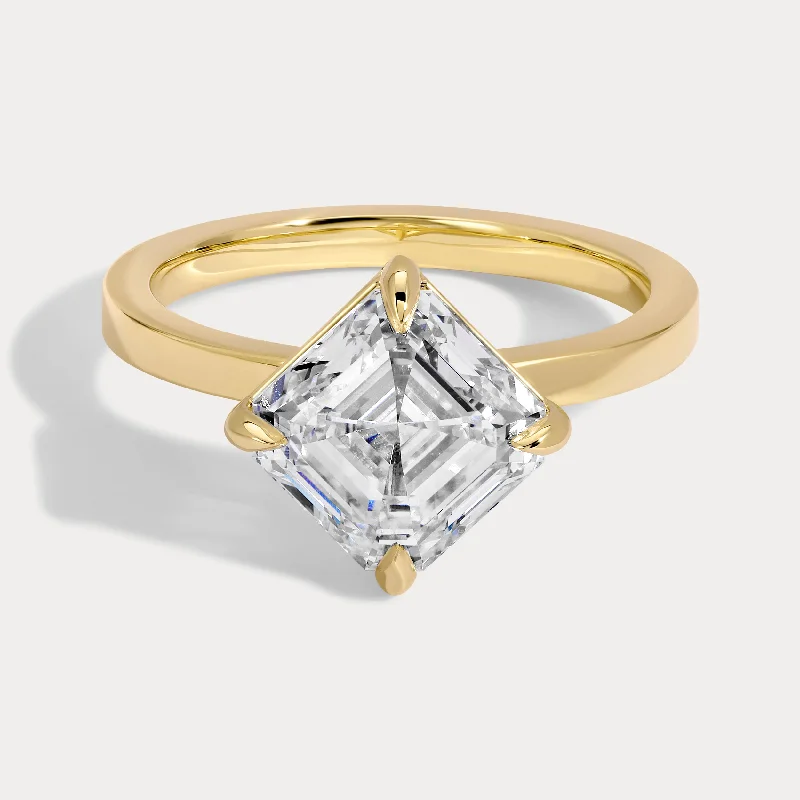 Isla - 3.12ct Asscher Cut Lab Grown Diamond Ring