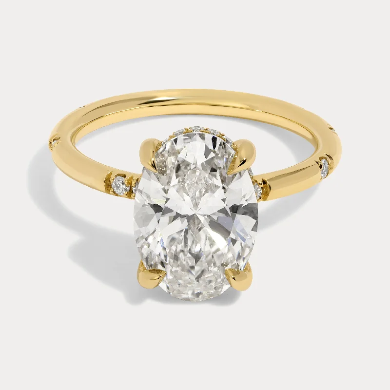 Jamie - 3.09ct Oval Brilliant Lab Grown Diamond Ring