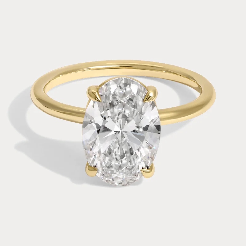 Kelsey - 3.02ct Oval Brilliant Lab Grown Diamond Ring