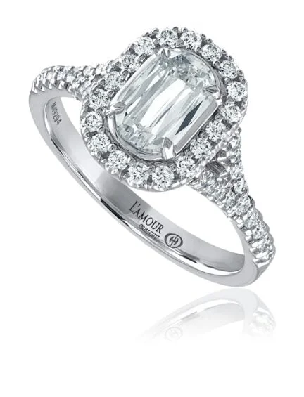 L’Amour Crisscut® Classic Halo Engagement Ring