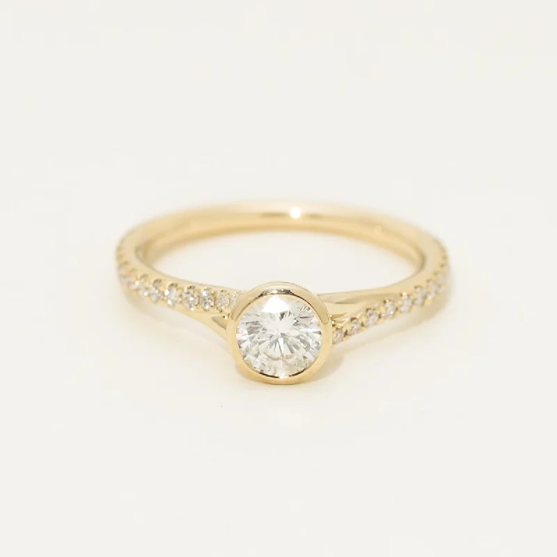 Northern Star Diamond Engagement Ring in 14kt Yellow Gold (3/4ct tw)