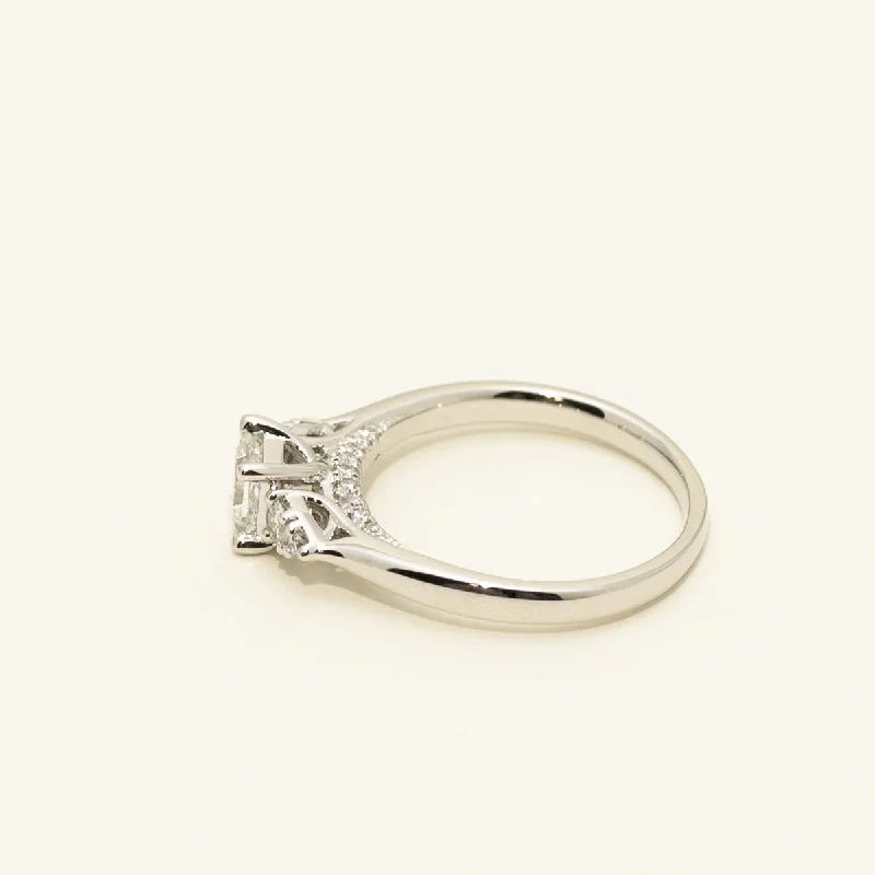 Northern Star Princess Cut Diamond Engagement Ring in Platinum (3/4ct tw)