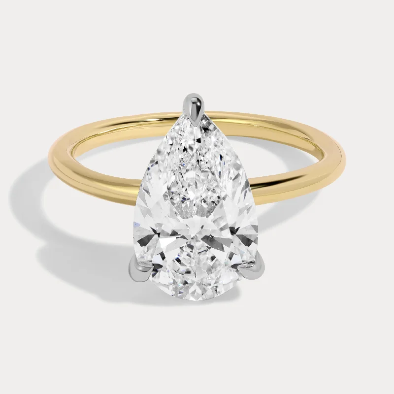 Paige - 3.10ct Pear Brilliant Diamond Ring