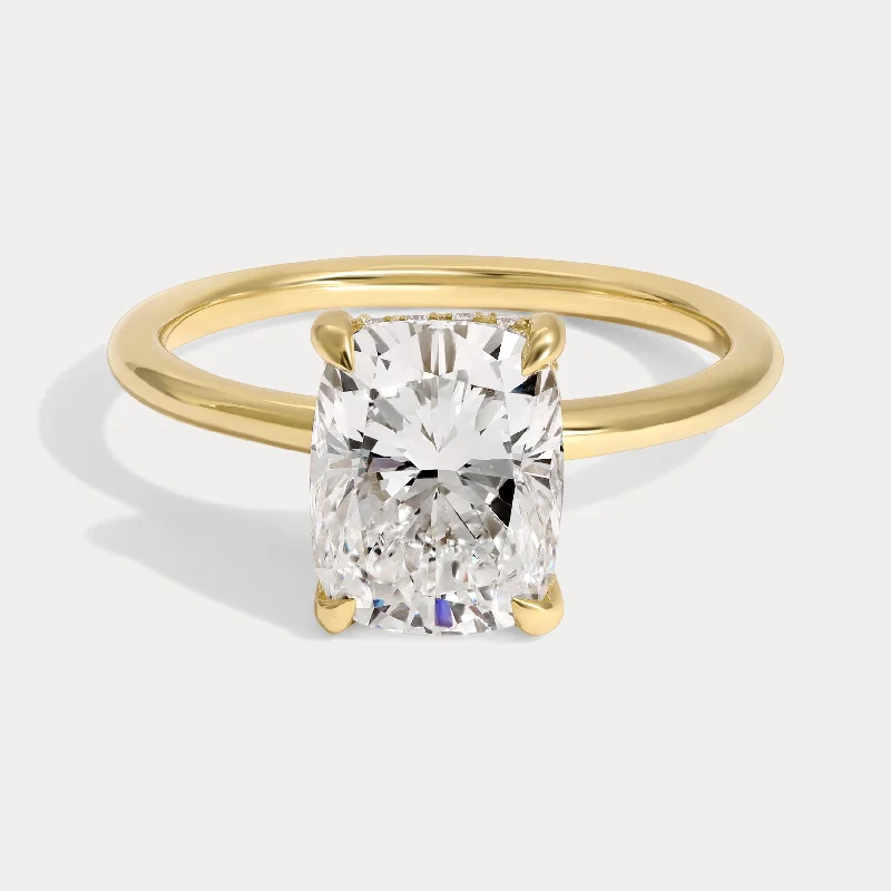 Remi - 2.51ct Elongated Cushion Lab Grown Diamond Ring