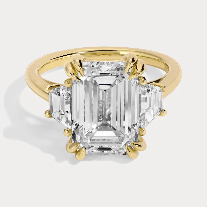 Beau - 4.03ct Emerald Cut Lab Grown Diamond Ring