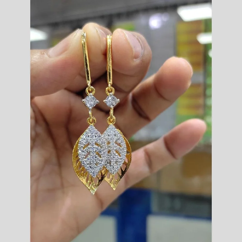 Aamrapali Gold Plated AD Stone Dangler Earrings