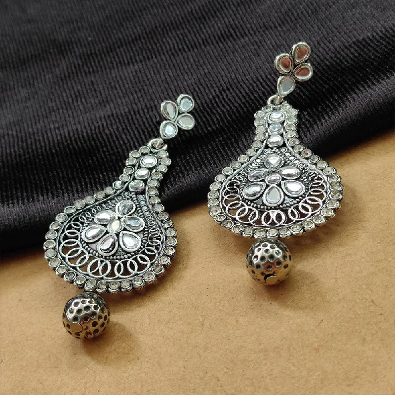 Bhavi Jewels Oxidised  Plated Dangler Earrings