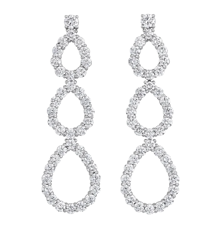 Diamond Drop Earrings, 4.50 carats