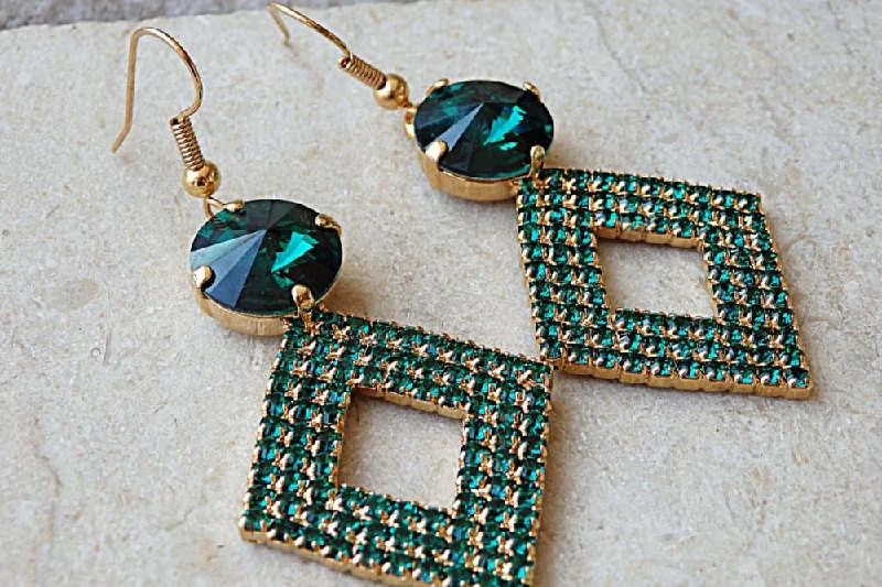 Emerald Drop Earrings