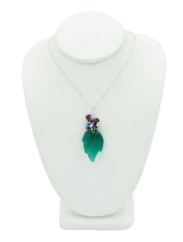 Holly Berries Crystal Necklace