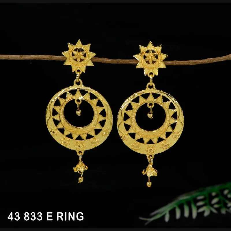 Mahavir Gold Plated Dangler Earrings