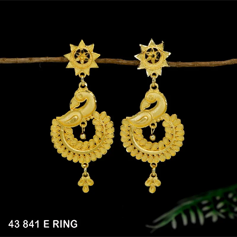 Mahavir Gold Plated Dangler Earrings