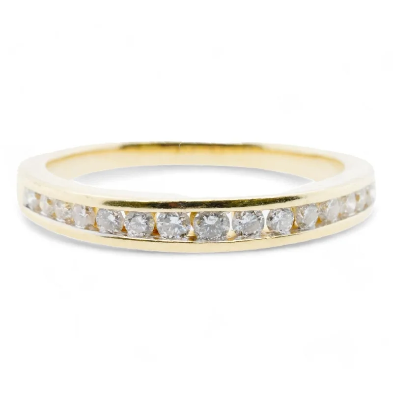 10K Gold Channel Set Diamond Band