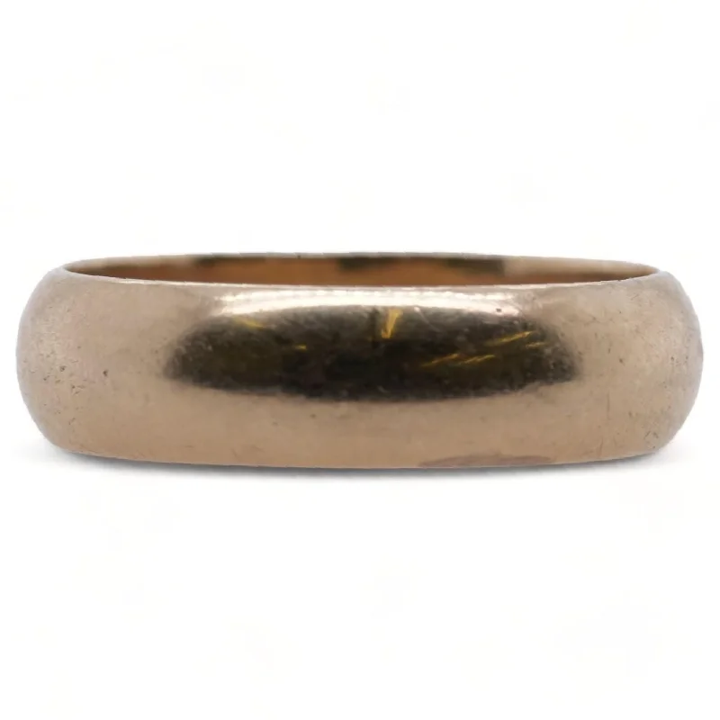 10K Gold Half Round Band