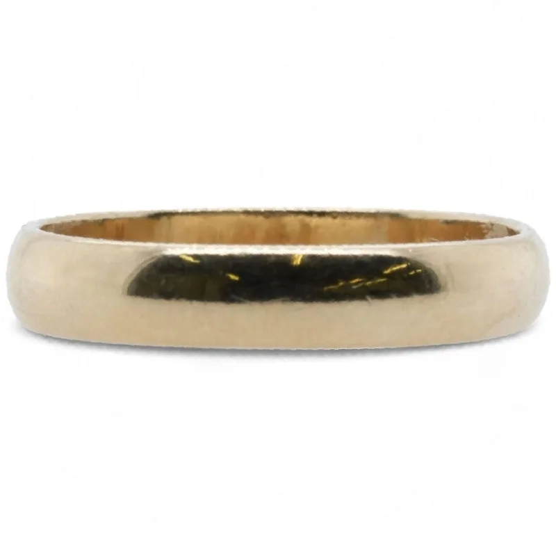 14K Gold Half Round Band