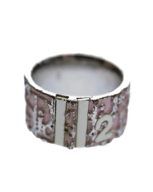 Metal Pink Ring by Christian Dior