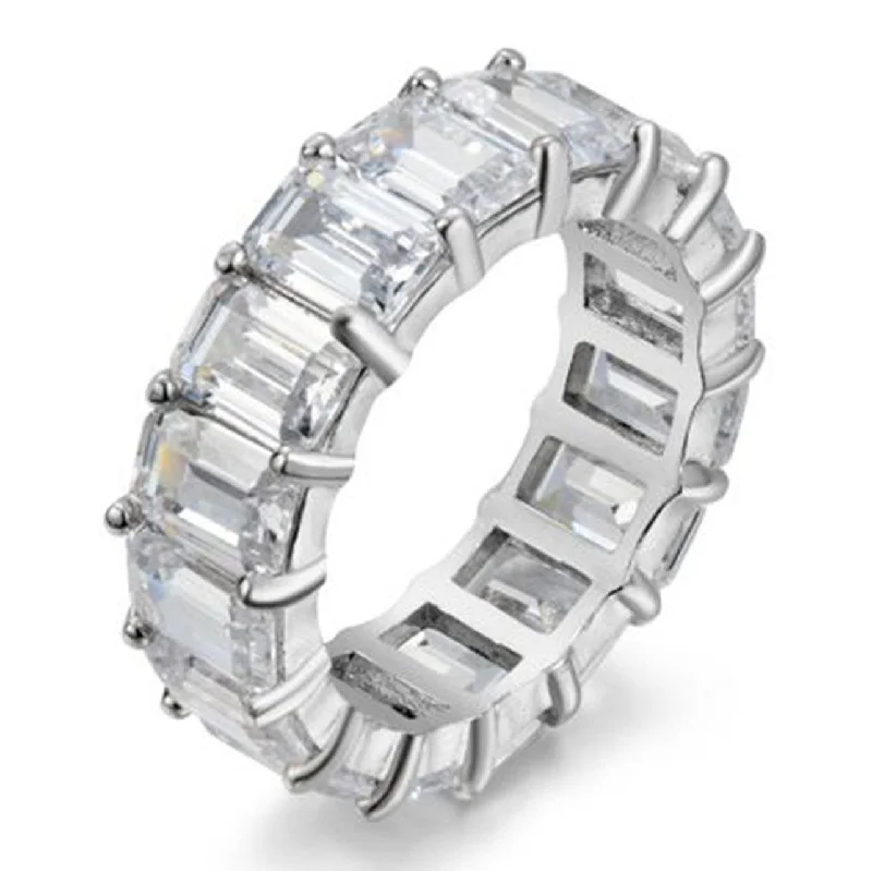 5MM Emerald Cut Eternity Band