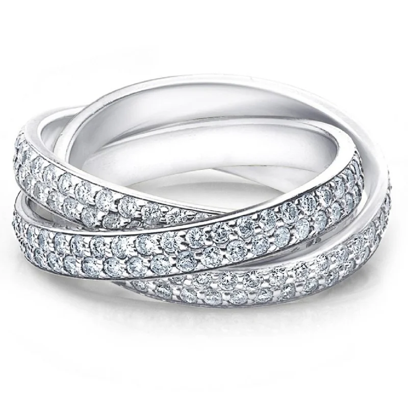 Crystal Rolling Eternity Ring