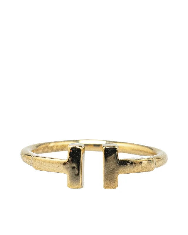 18K Gold T Wire Ring