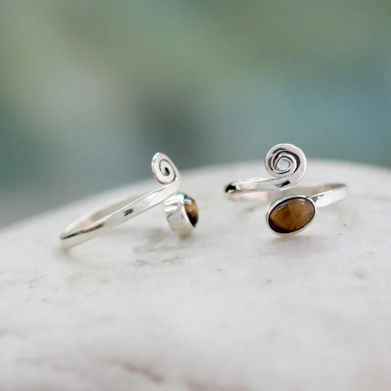 Insight Tiger Eye Adjustable Toe Ring