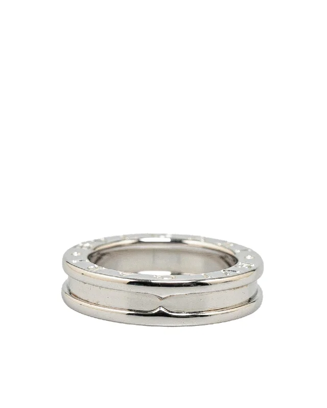 18K White Gold Single Band Ring