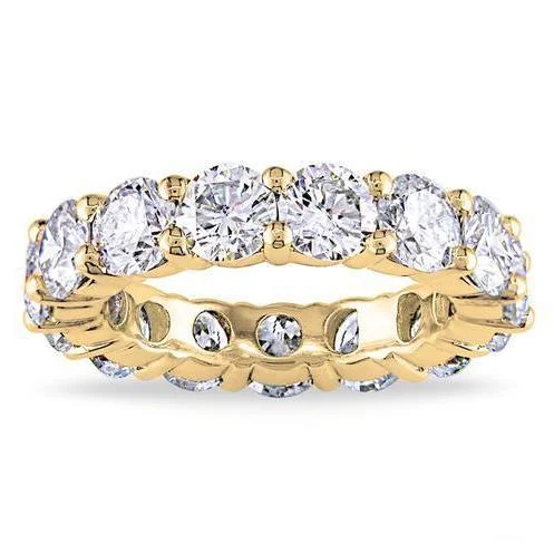 Luxury 6 CTTW Sterling Silver CZ Eternity Ring