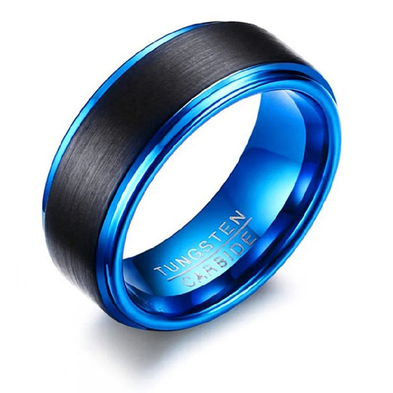 Men's Brushed Tungsten Carbide Ring