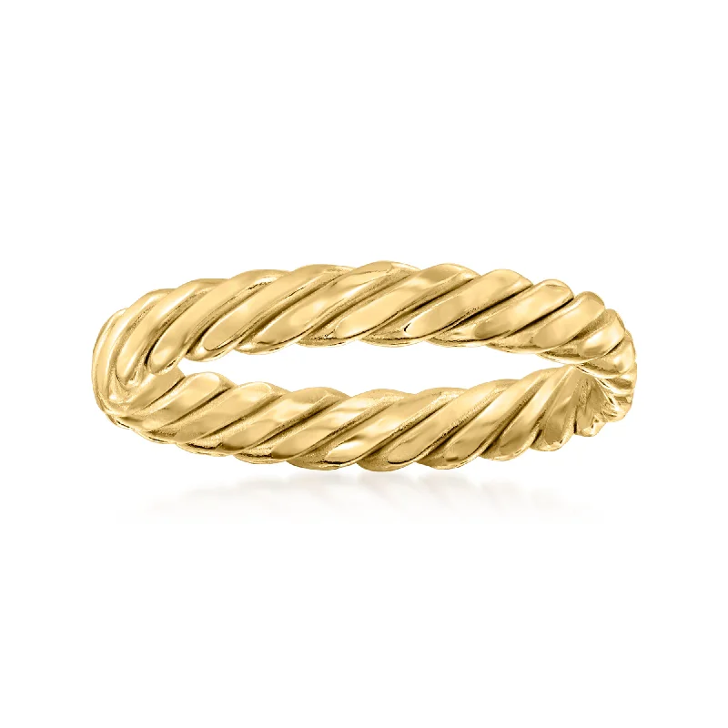 Ross-Simons 14kt Yellow Gold Twisted Ring