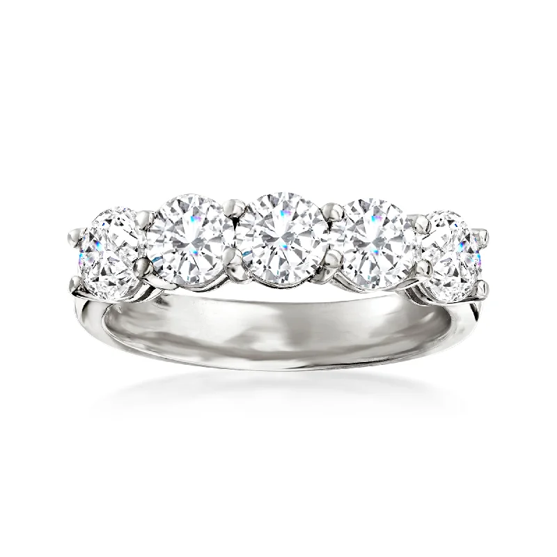 Ross-Simons Diamond 5-Stone Ring in 14kt White Gold