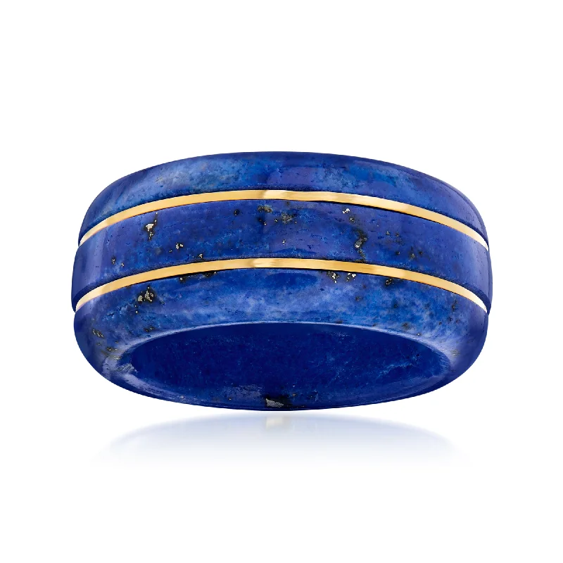 Ross-Simons Lapis Ring With 14kt Yellow Gold