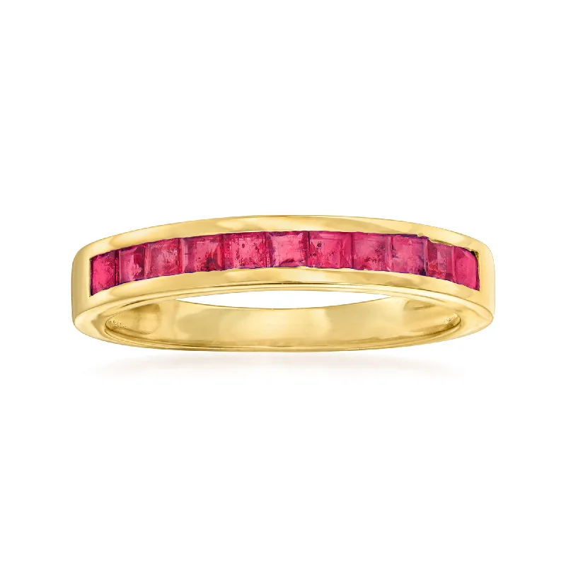 Ross-Simons Ruby Ring in 14kt Yellow Gold