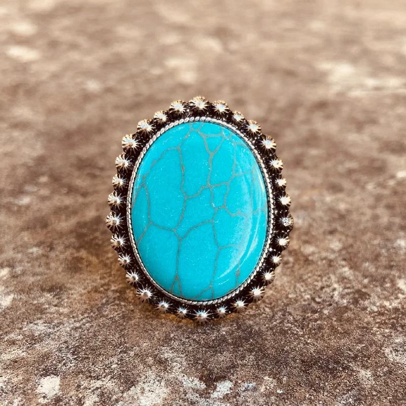 Turquoise Center Ring