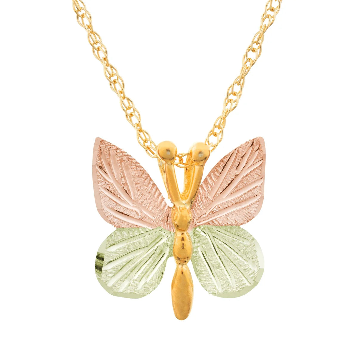 Black Hills Gold Butterfly Necklace