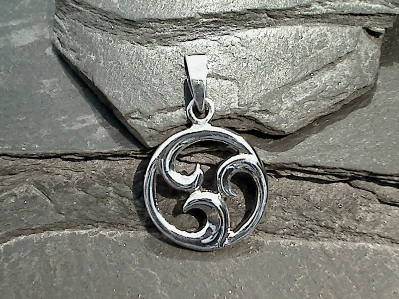 Sterling Silver Waves Pendant