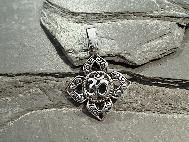 Sterling Silver Om Symbol Pendant